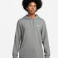 Club Knit Hoodie - Dark Grey Heather/White