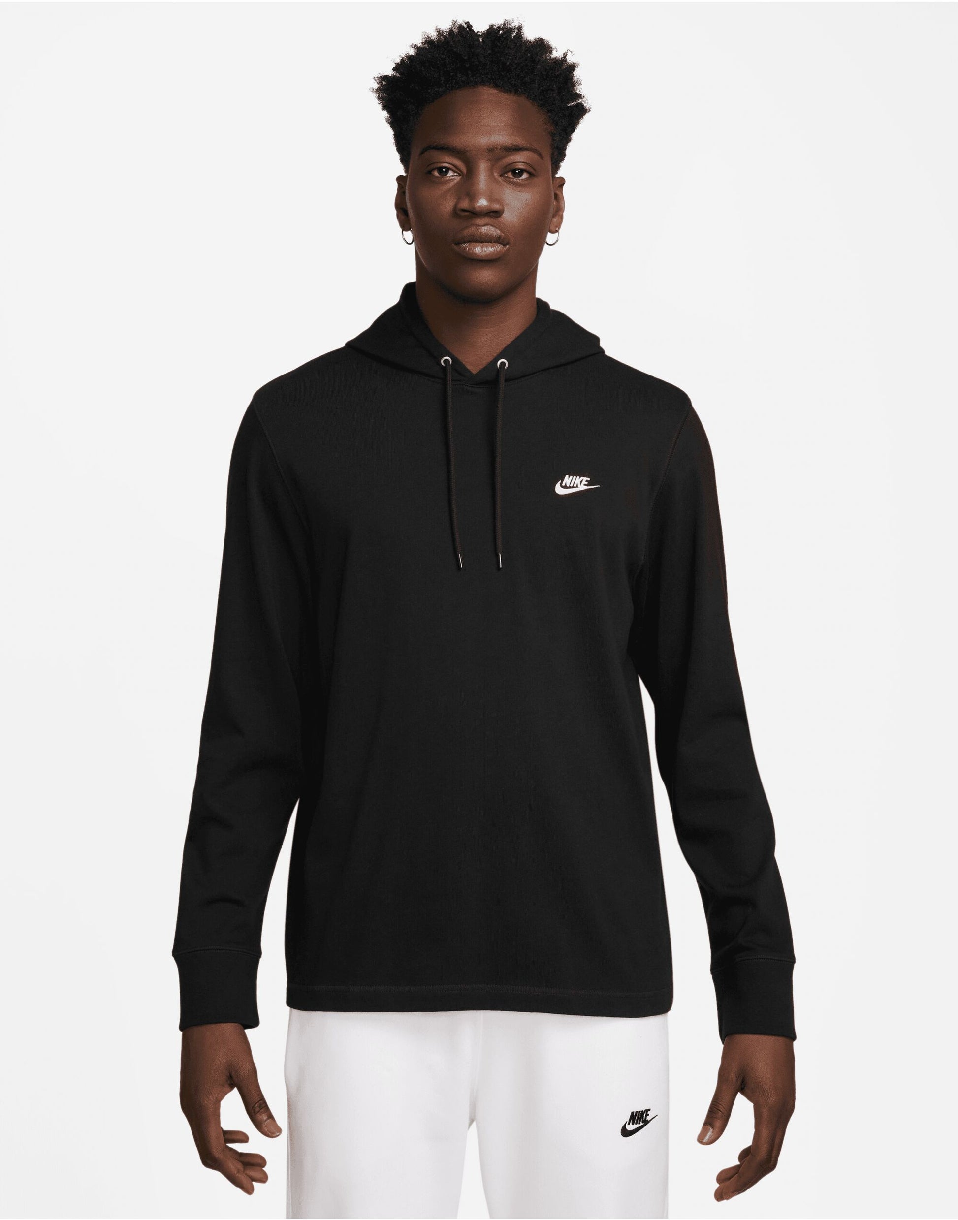 Club Knit Hoodie - Black/White