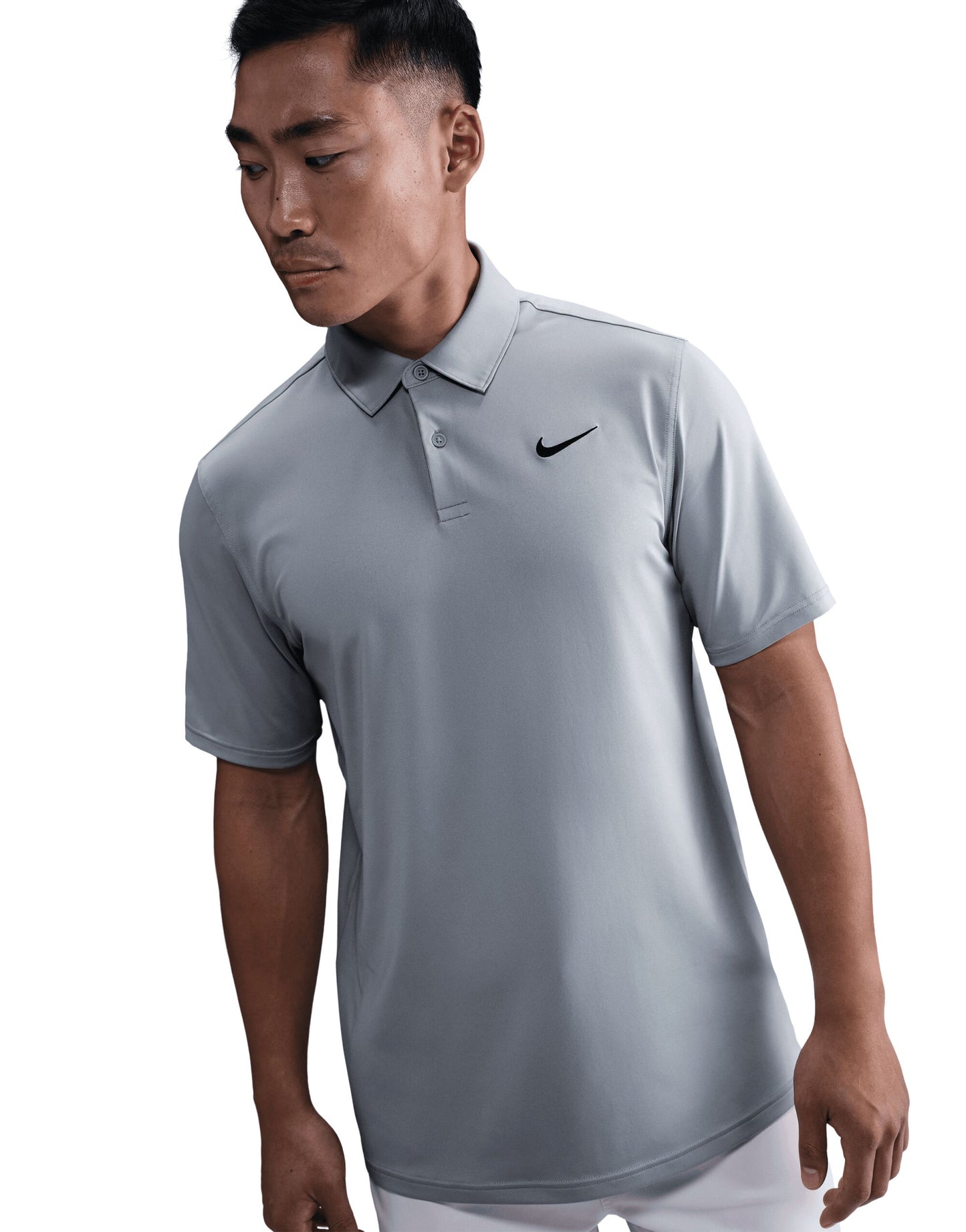 Dri-Fit Velocity Polo - Wolf Grey/White