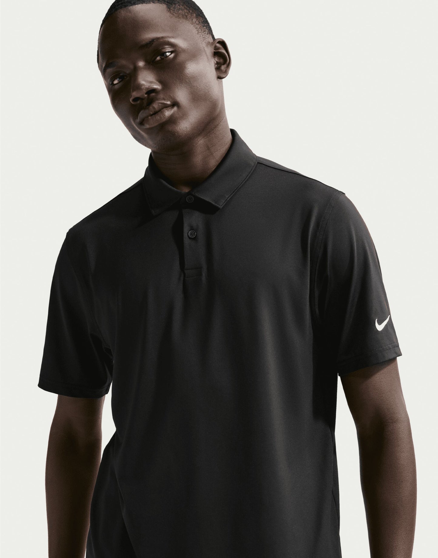 Velocity Polo Solid Short Sleeve - Black/White