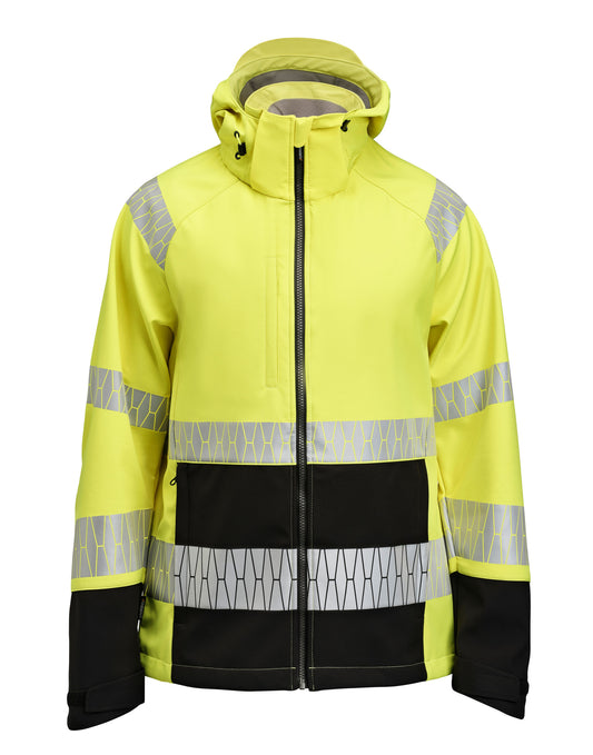 Softshell Jacket Hi-Vis - Yellow/Black