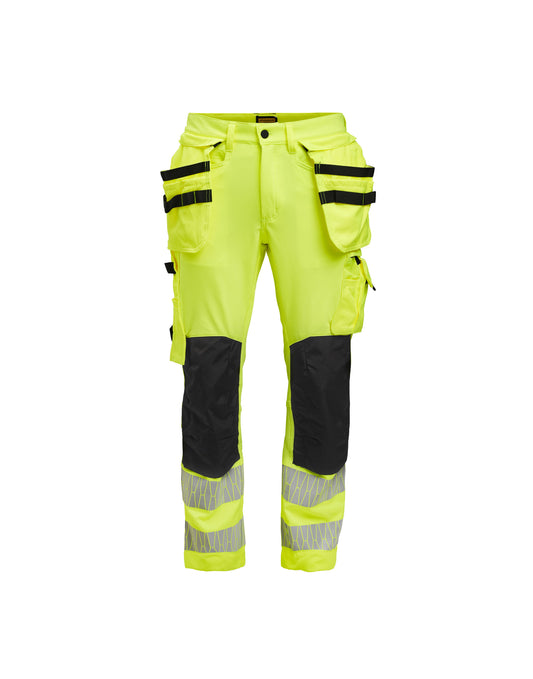 Craftsman Trousers Stretch Hi-Vis - Yellow/Black