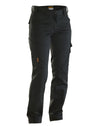 Womens Service Trousers Stretch - Black