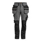 Craftsman Trouser 4-Way Stretch - Dark Grey/Black