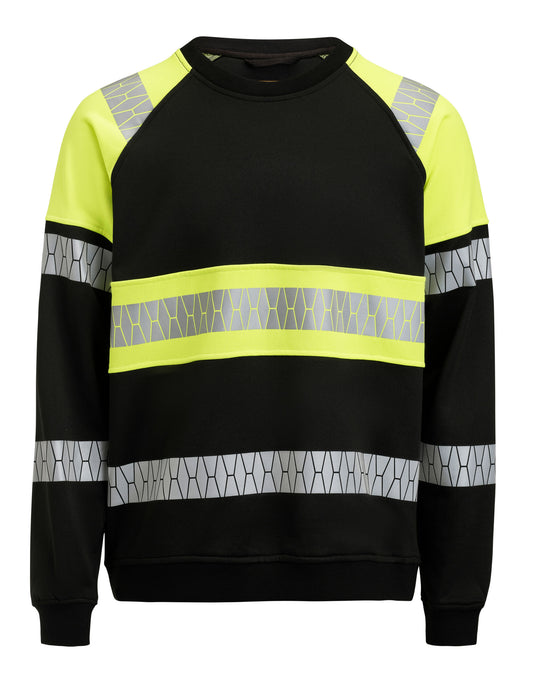 Sweatshirt Hi-Vis - Black/Yellow