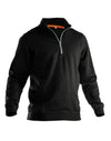 Sweatshirt 1/2 Zip - Black