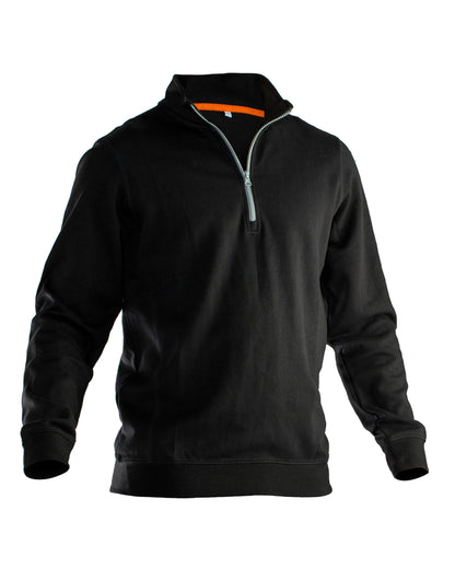 Sweatshirt 1/2 Zip - Black
