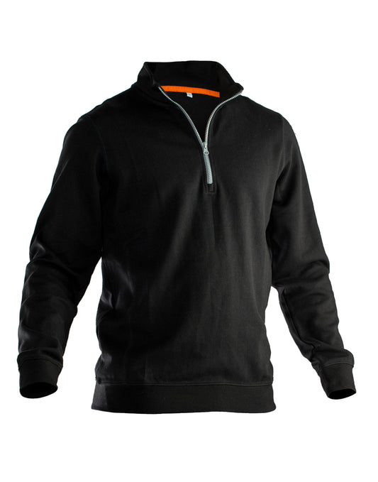 Sweatshirt 1/2 Zip - Black