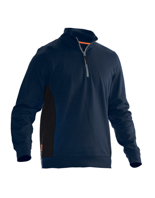 Sweatshirt 1/2 Zip - Navy / Black