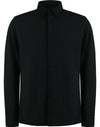 Tailored Fit Superwash 60 Pique Shirt (Long Sleeve) - Black