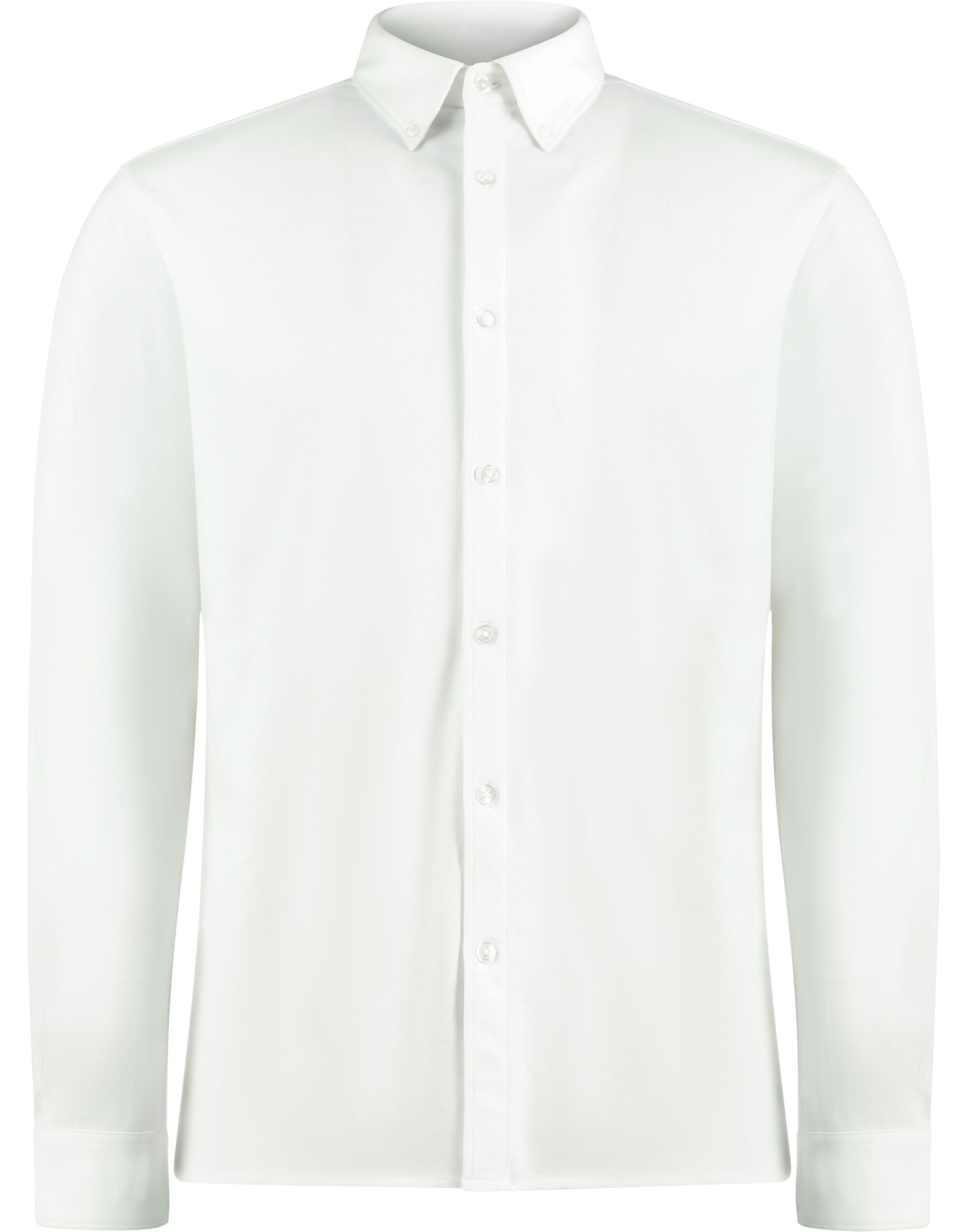 Tailored Fit Superwash 60 Pique Shirt (Long Sleeve) - White