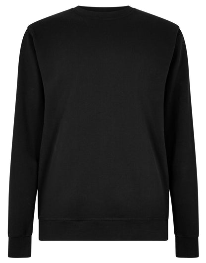 Regular Fit Pique Sweatshirt - Black