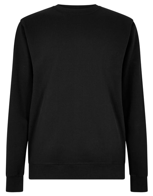 Regular Fit Pique Sweatshirt - Black