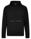 Regular Fit Pique Hoodie - Black