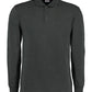 Men's Long Sleeved Pique Polo Shirt - Graphite
