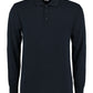 Men's Long Sleeved Pique Polo Shirt - Navy