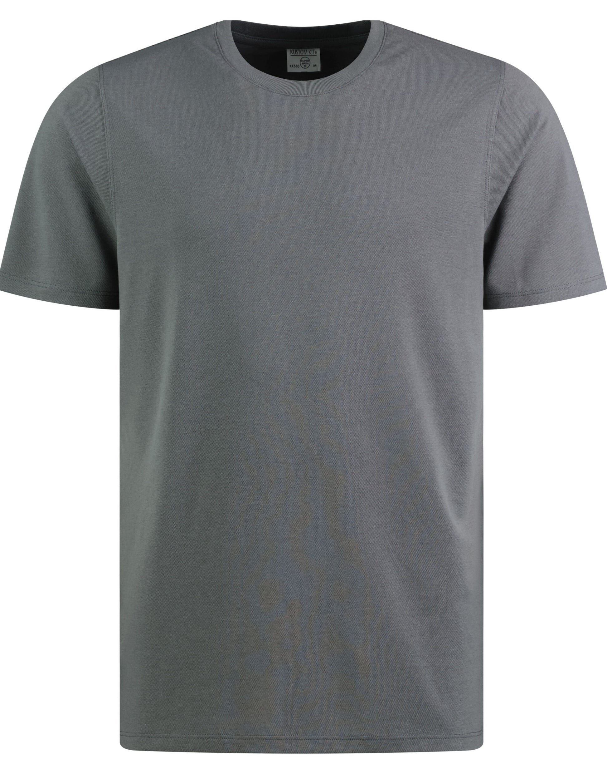 Regular Fit Superwash 60 Pique Tee - Charcoal