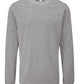 Unisex Essential Organic Long Sleeve T - Heather Grey Melange