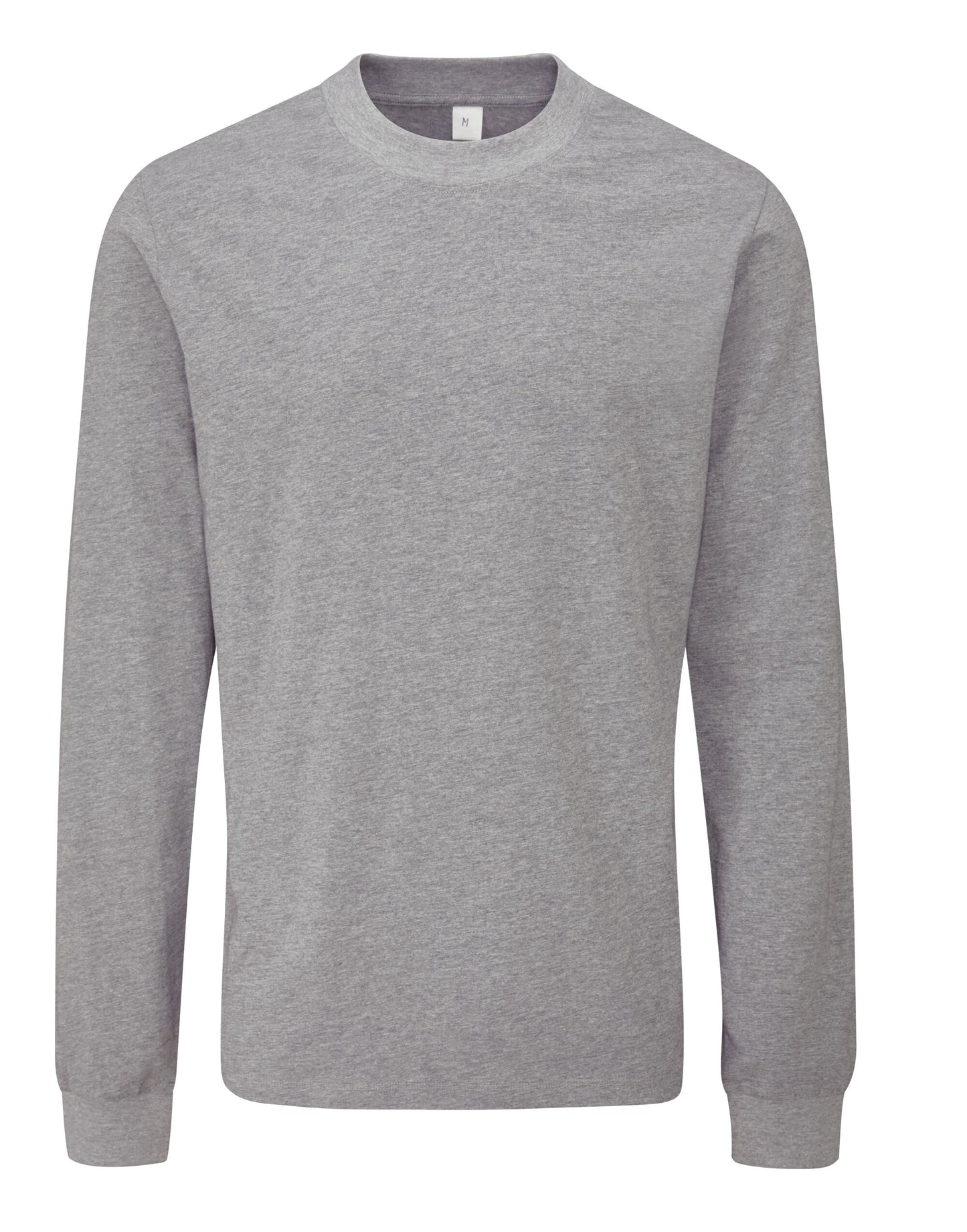 Unisex Essential Organic Long Sleeve T - Heather Grey Melange