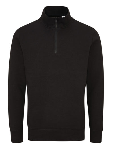 Unisex Organic 1/4 Zip Sweat - Black