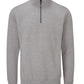 Unisex Organic 1/4 Zip Sweat - Heather Grey Melange