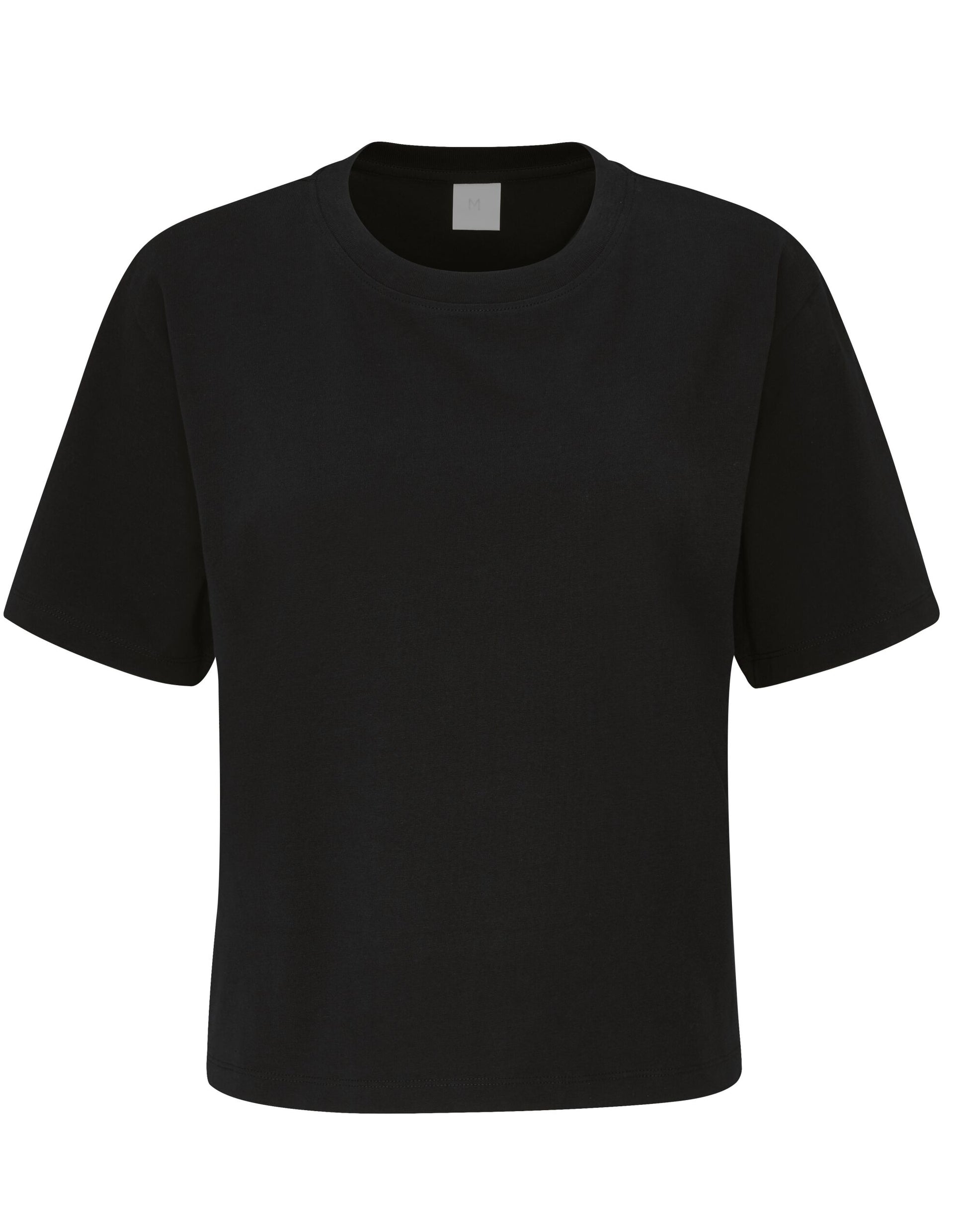 Women's Organic Cropped Heavy T - Black