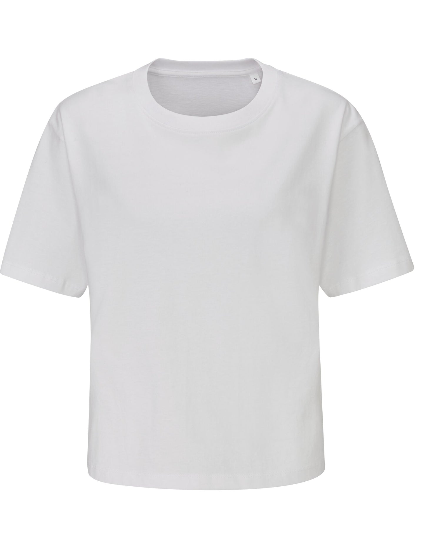 Women's Organic Cropped Heavy T - White