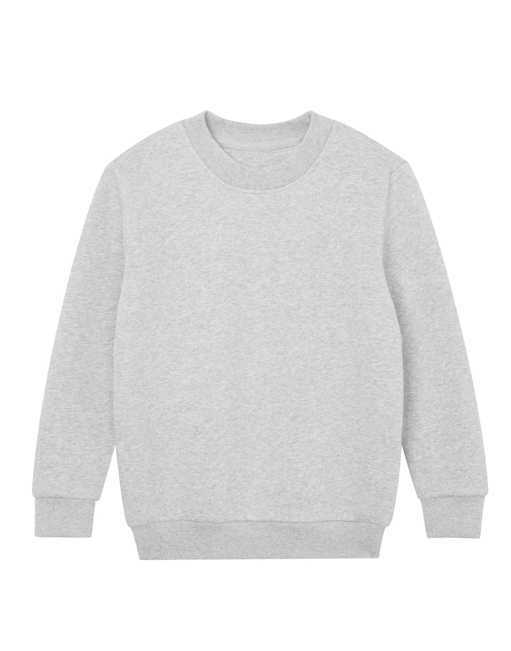 Kid's Essential Organic Sweatshirt - Heather Grey Melange
