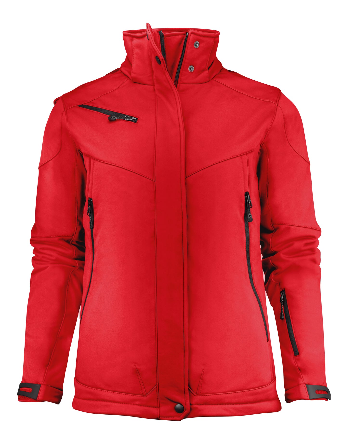 Ladies Skeleton Softshell Jacket - Red