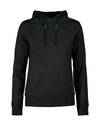 Ladies Fastpitch Hooded Sweatshirt - Black