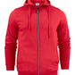 Mens Full Zip Hoodie - Red