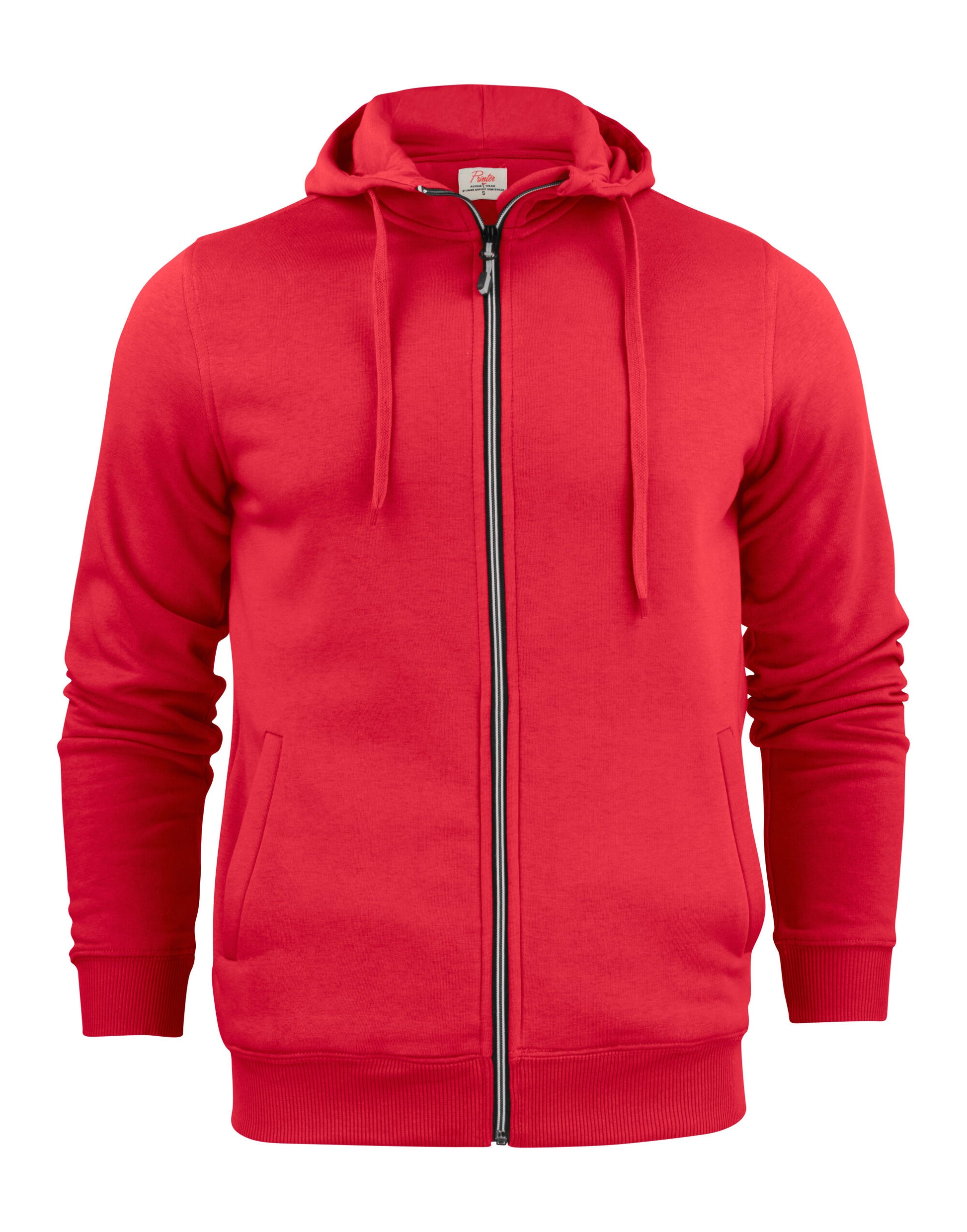 Mens Full Zip Hoodie - Red