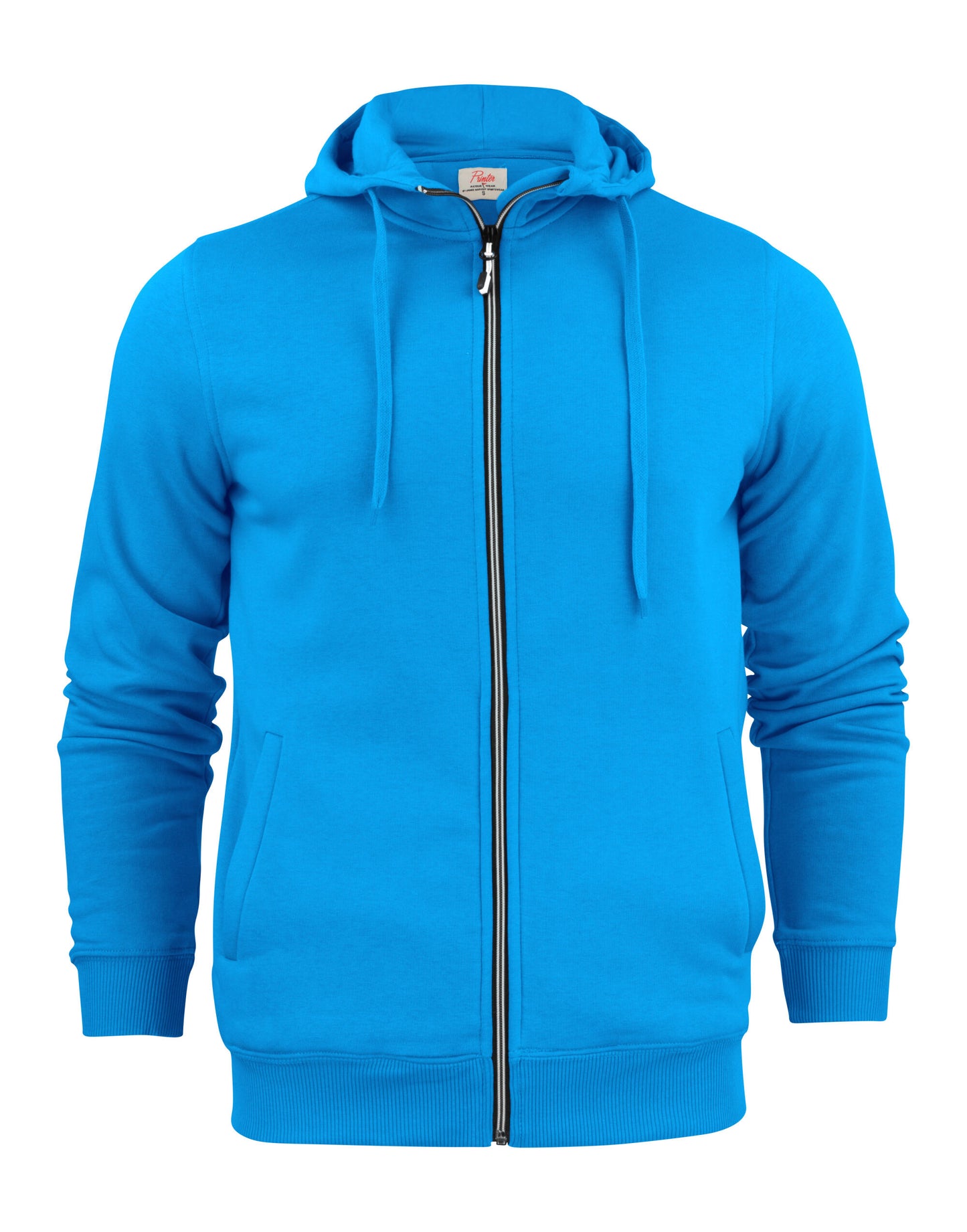Mens Full Zip Hoodie - Ocean Blue