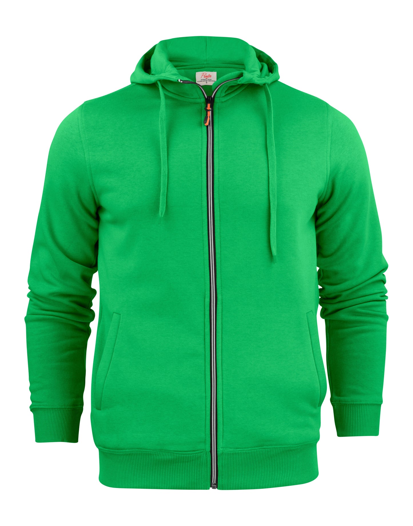 Mens Full Zip Hoodie - Fresh Green