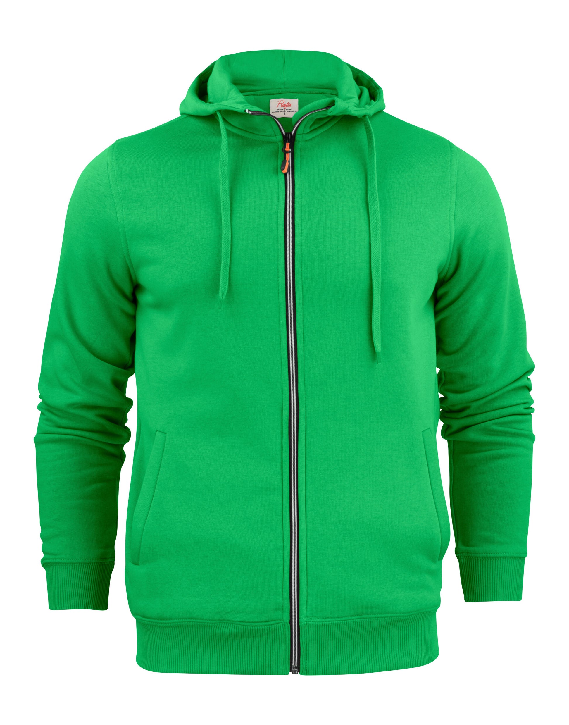 Mens Full Zip Hoodie - Fresh Green