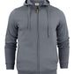 Mens Full Zip Hoodie - Steel Grey