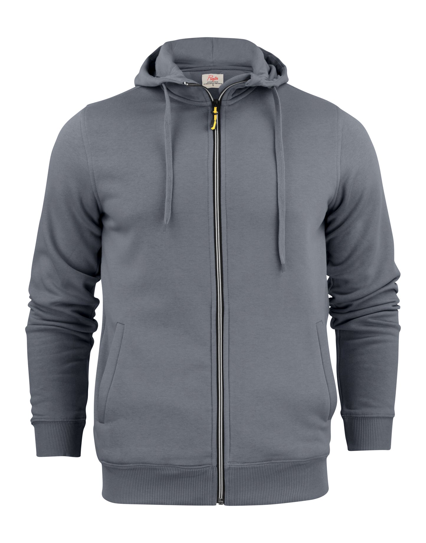 Mens Full Zip Hoodie - Steel Grey