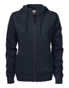 Ladies Overhead Full Zip Hoody - Black
