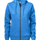 Ladies Overhead Full Zip Hoody - Ocean Blue