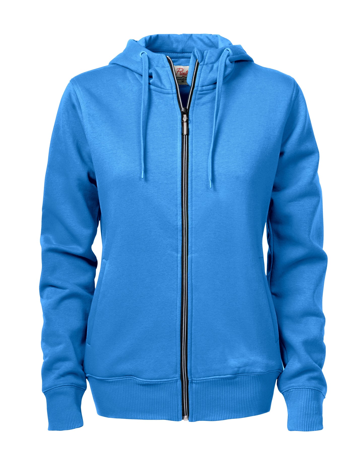 Ladies Overhead Full Zip Hoody - Ocean Blue