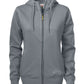 Ladies Overhead Full Zip Hoody - Steel Grey