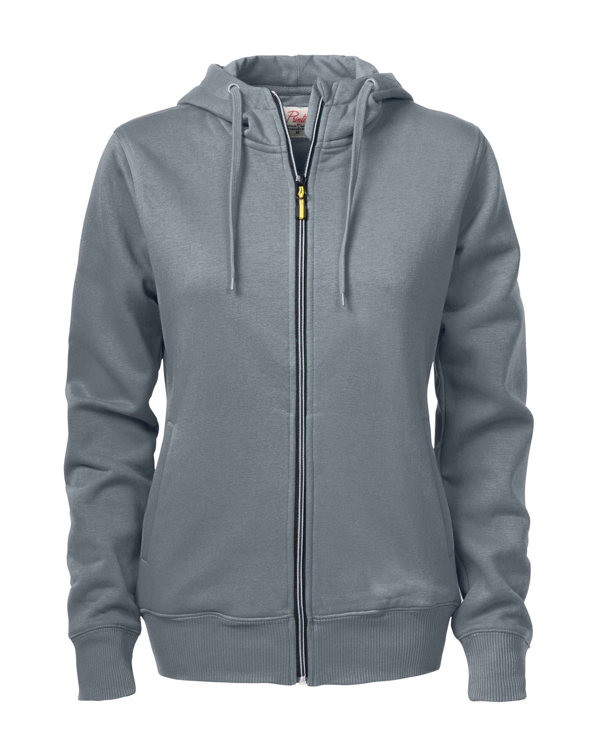 Ladies Overhead Full Zip Hoody - Steel Grey