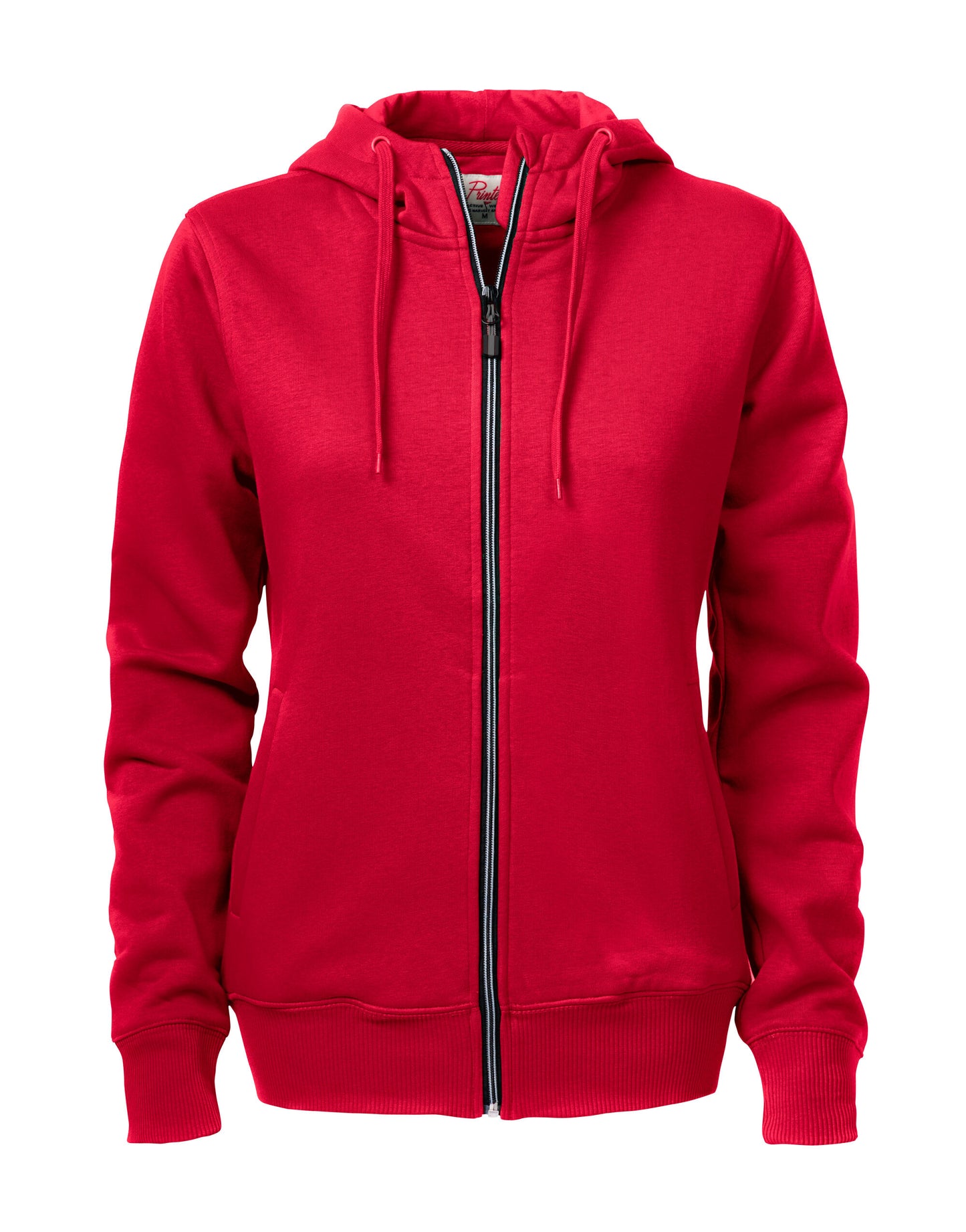 Ladies Overhead Full Zip Hoody - Red