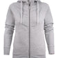 Ladies Overhead Full Zip Hoody - Grey Melange