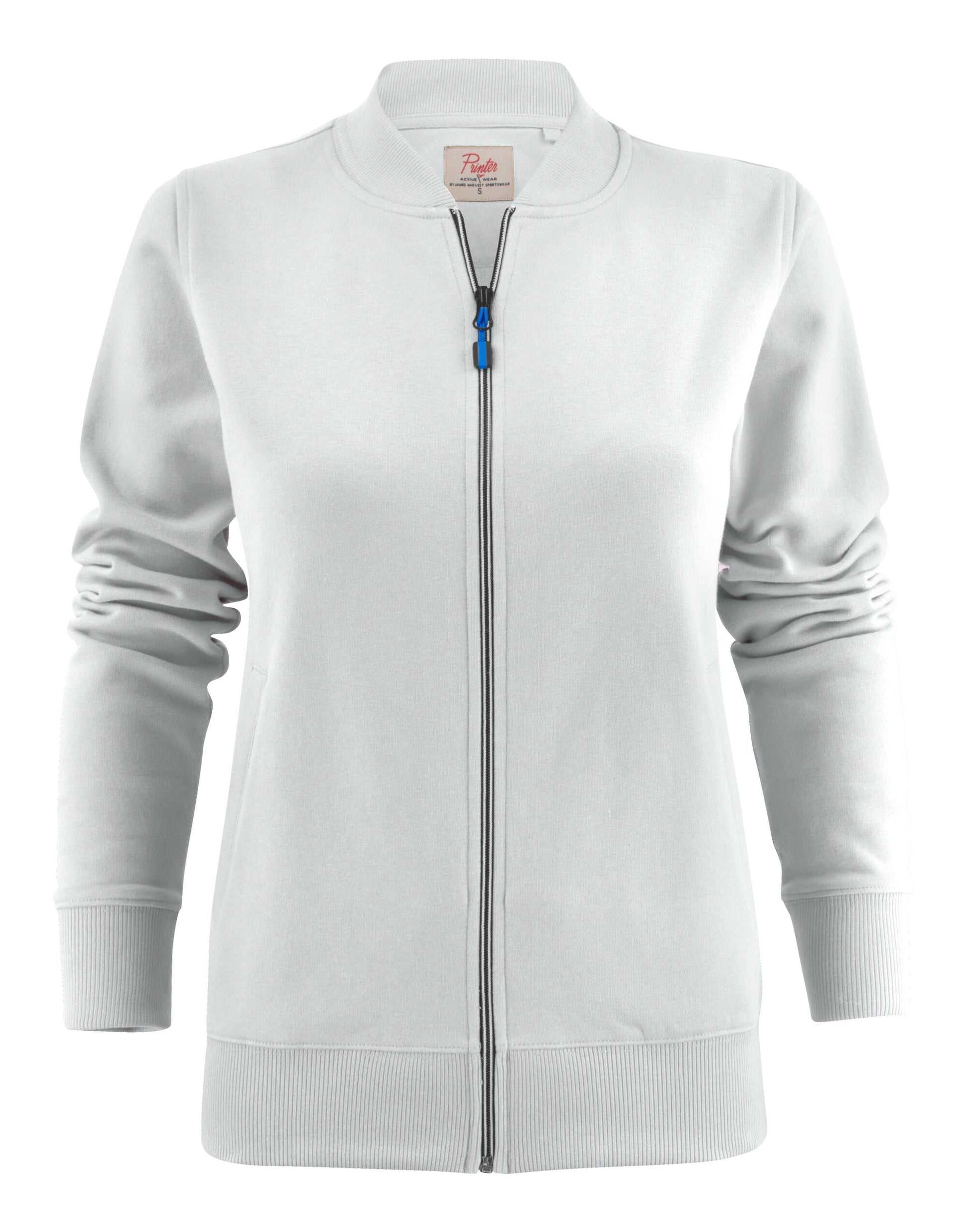 Ladies Javelin Full Zip Sweatshirt - White