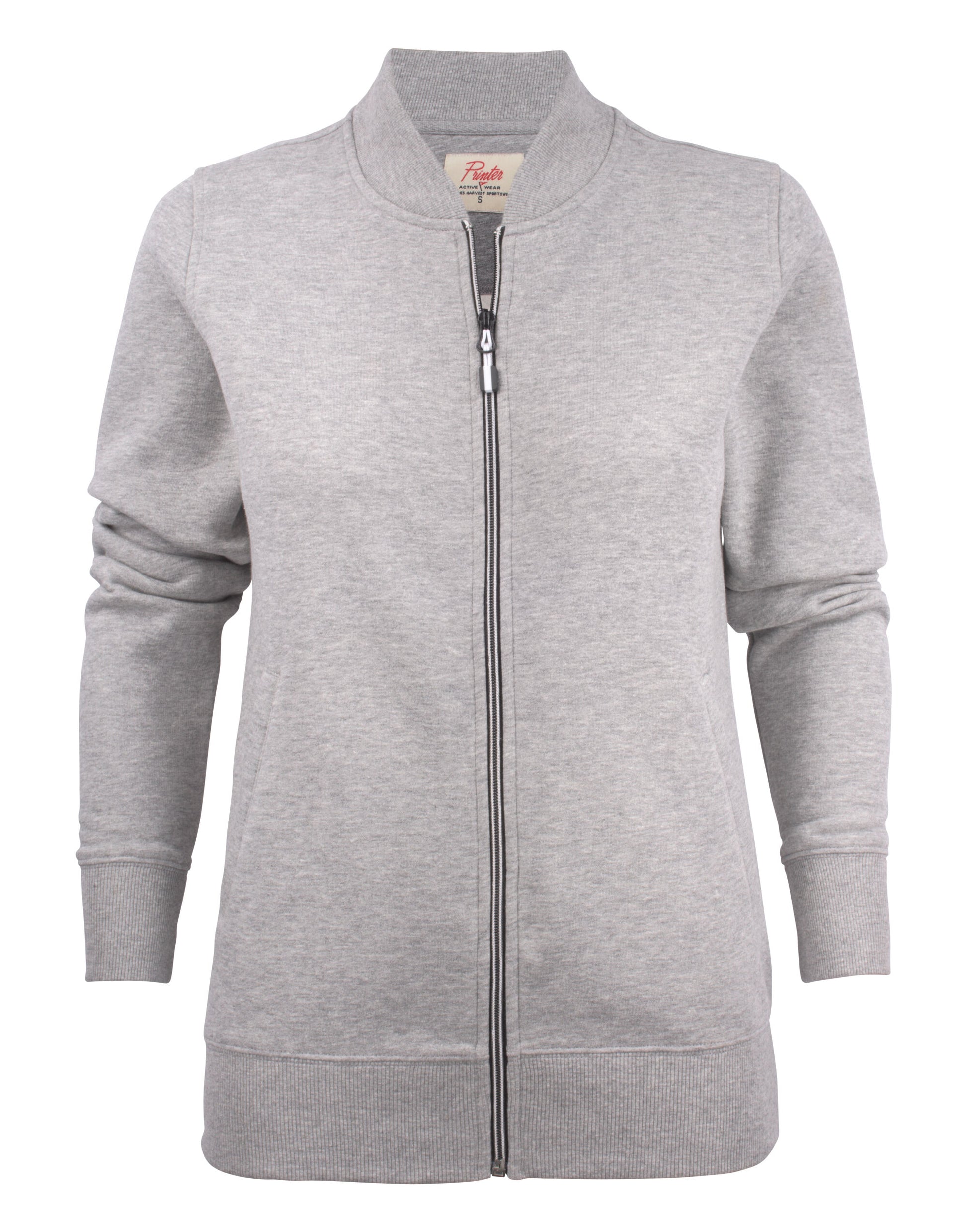 Ladies Javelin Full Zip Sweatshirt - Grey Melange