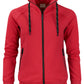 Ladies Jog Full Zip Sweatshirt - Red
