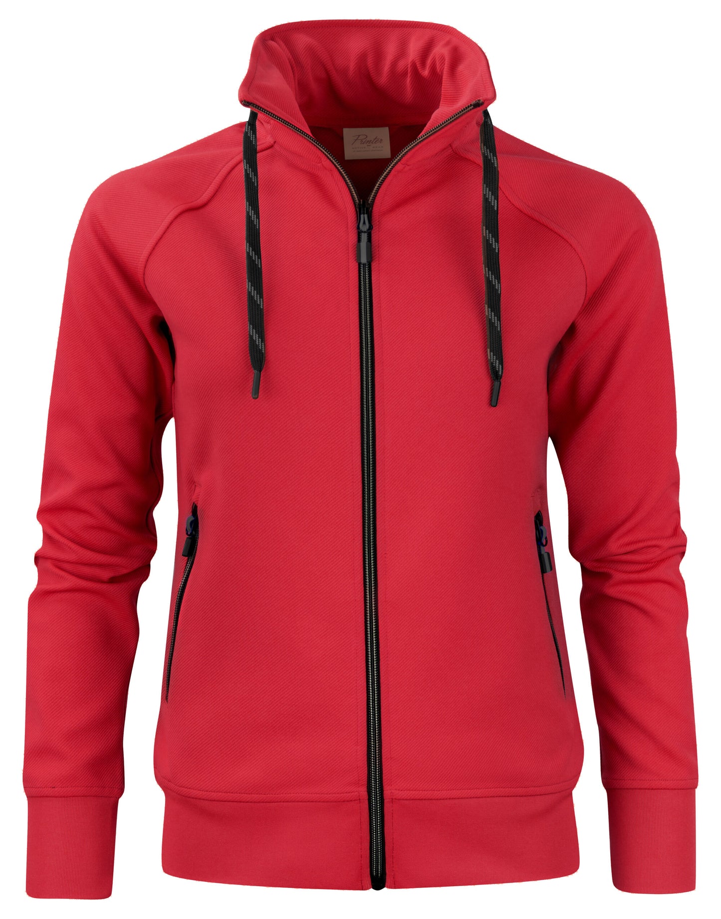 Ladies Jog Full Zip Sweatshirt - Red
