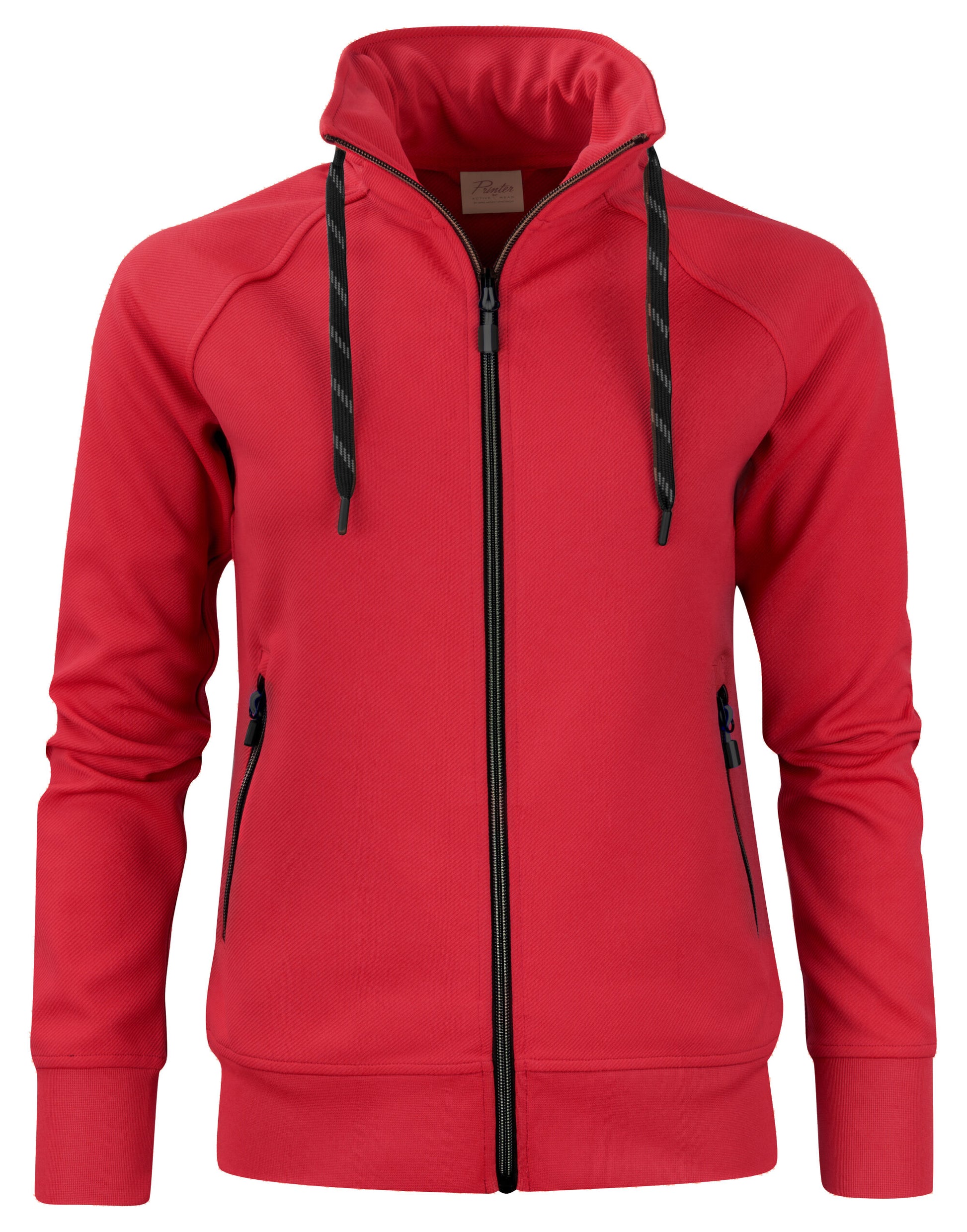 Ladies Jog Full Zip Sweatshirt - Red