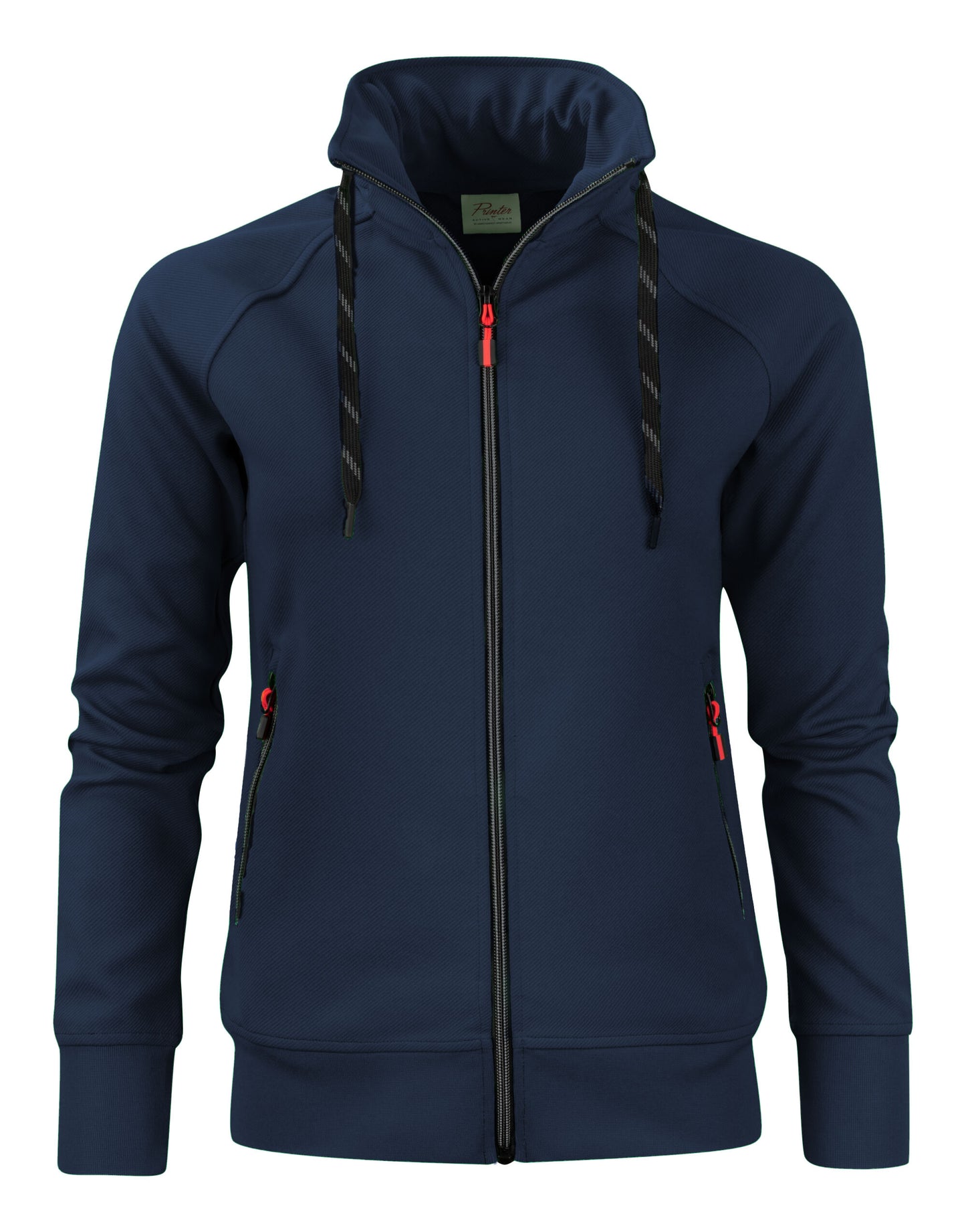Ladies Jog Full Zip Sweatshirt - Navy